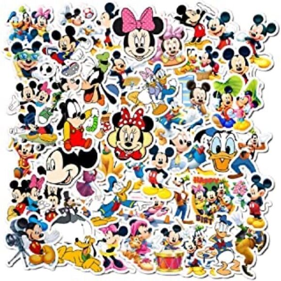 Lot of 100 Random Vinyl Disney Stickers - Picture 2 of 4